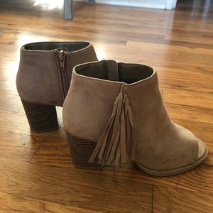 SODA Open toe Ankle Bootie Heels